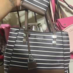 Guess Guess Tote With Matching Wallet 