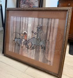 Don Quijote picture with frame
