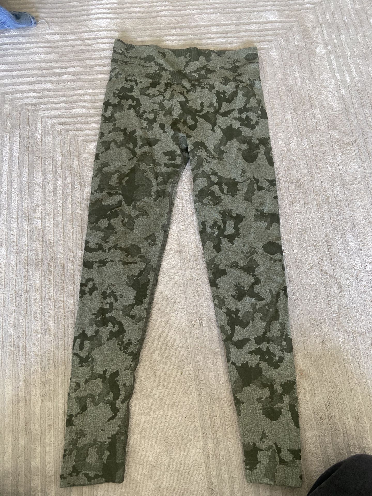 Green Camo Yoga Pants