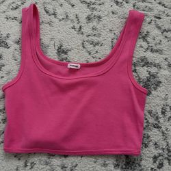 Pink crop top