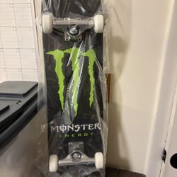 Monster Energy Drink Pro Skateboard Complete Never Used!