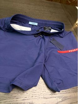 Prada purple swim shorts