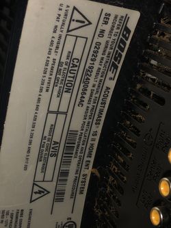 Bose acoustimass 15 series II and Denon avr 3803