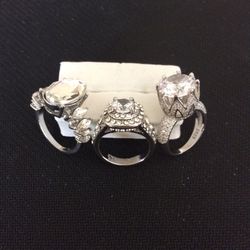 Silver Rings $10 each