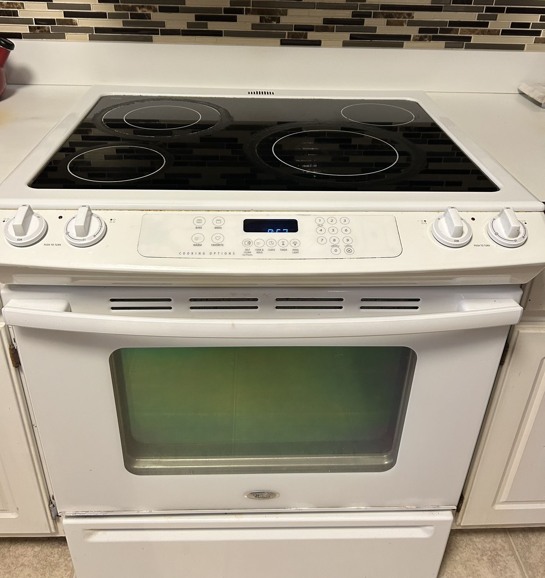 Whirlpool Stove Glass Top And Microwave!