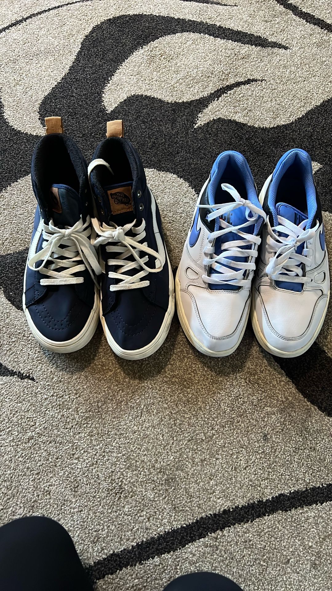 Men Vans ( 7.5)And Nike force (8) Shoes