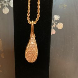 Swarovski Crystal Teardrop Necklace