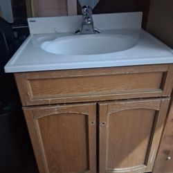 Used Good Working  Bathroom Sink 