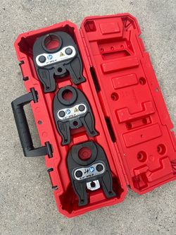 Milwaukee M12 1/2 in. - 1 in. IPS-P BIP Black Iron Pipe Steel MegaPress Press Gas Jaw Kit FORCE LOGIC Press Tools $699
