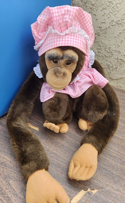 Vintage Hand Puppet Monkey