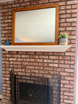 Vintage Solid Oak Mirror