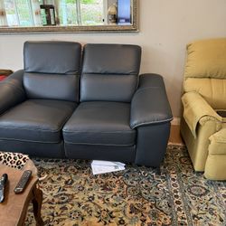 Leather Recliner Loveseat