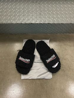 Balenciaga Furry Slides