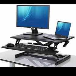 Desk Air Lift Pro Seville Classic Sit Or Stand Pneumatic Riser