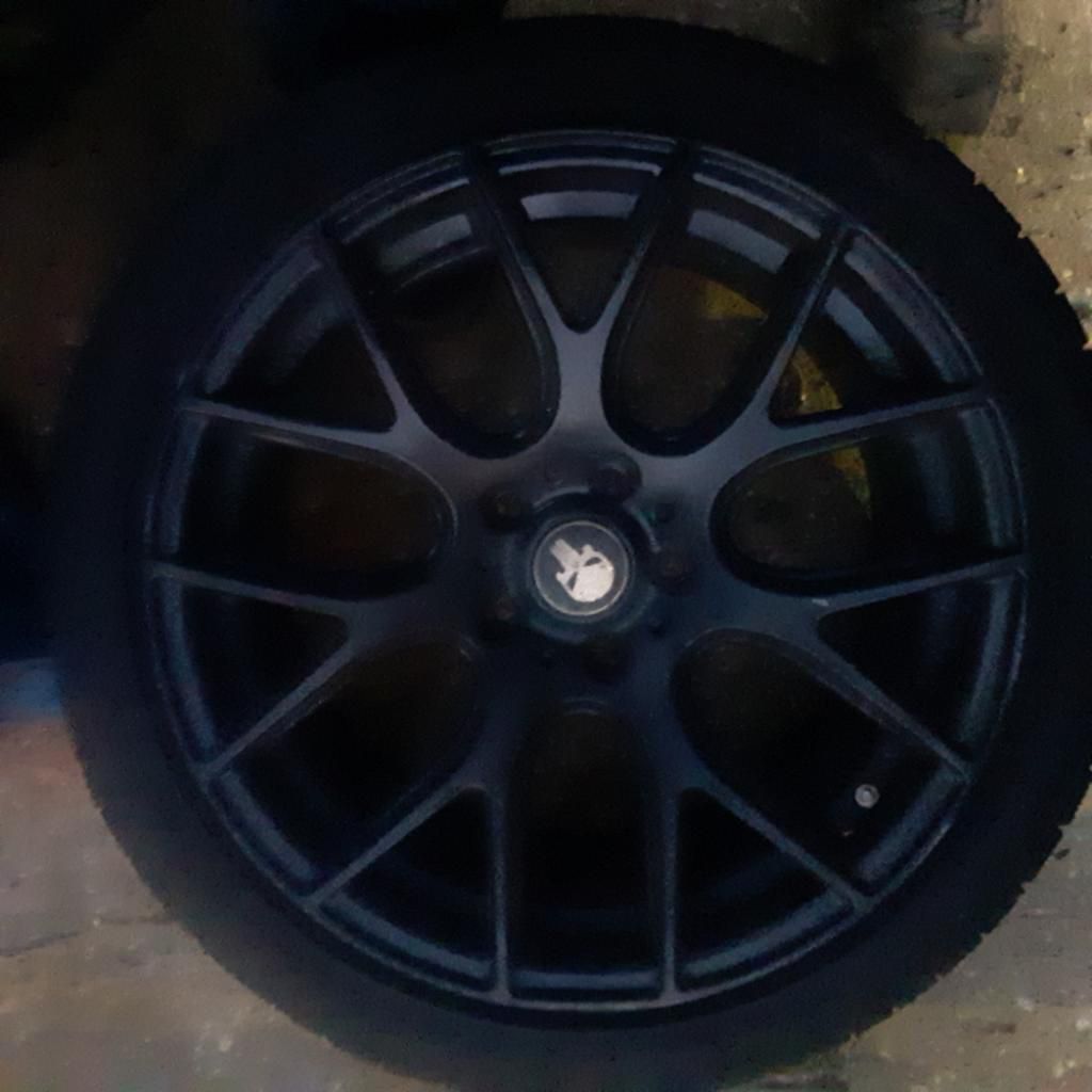 Size 18 Black Custom Rims 400 OBO Will Need New Tires