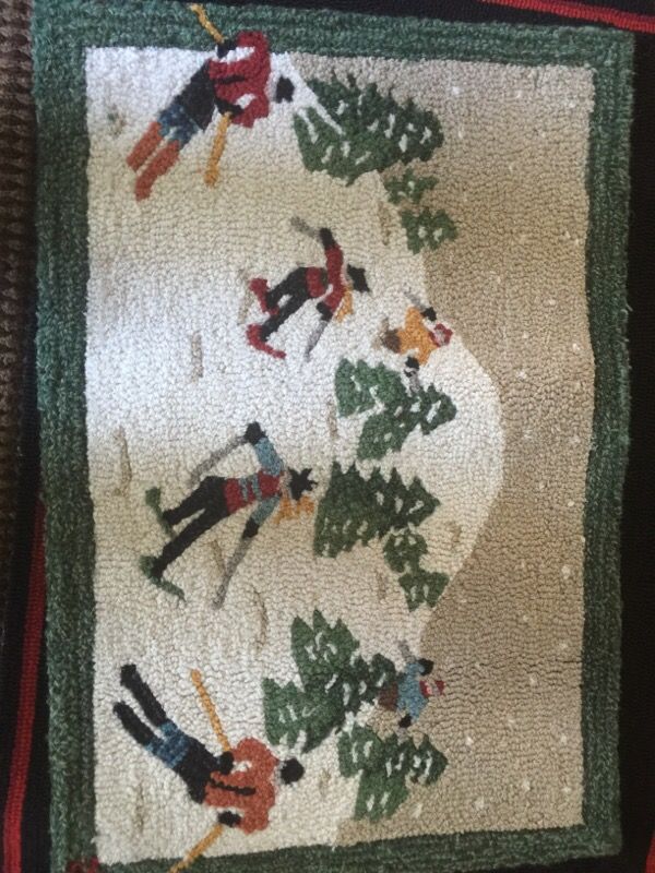 Winter throw rug