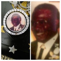 Iced Out Blinged Personalize Picture pendant just send me a picture