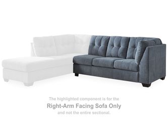 Marleton Denim Right-Arm Facing Sofa