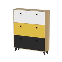 NEW 30 Pair Stackable Shoe Storage Cabinet