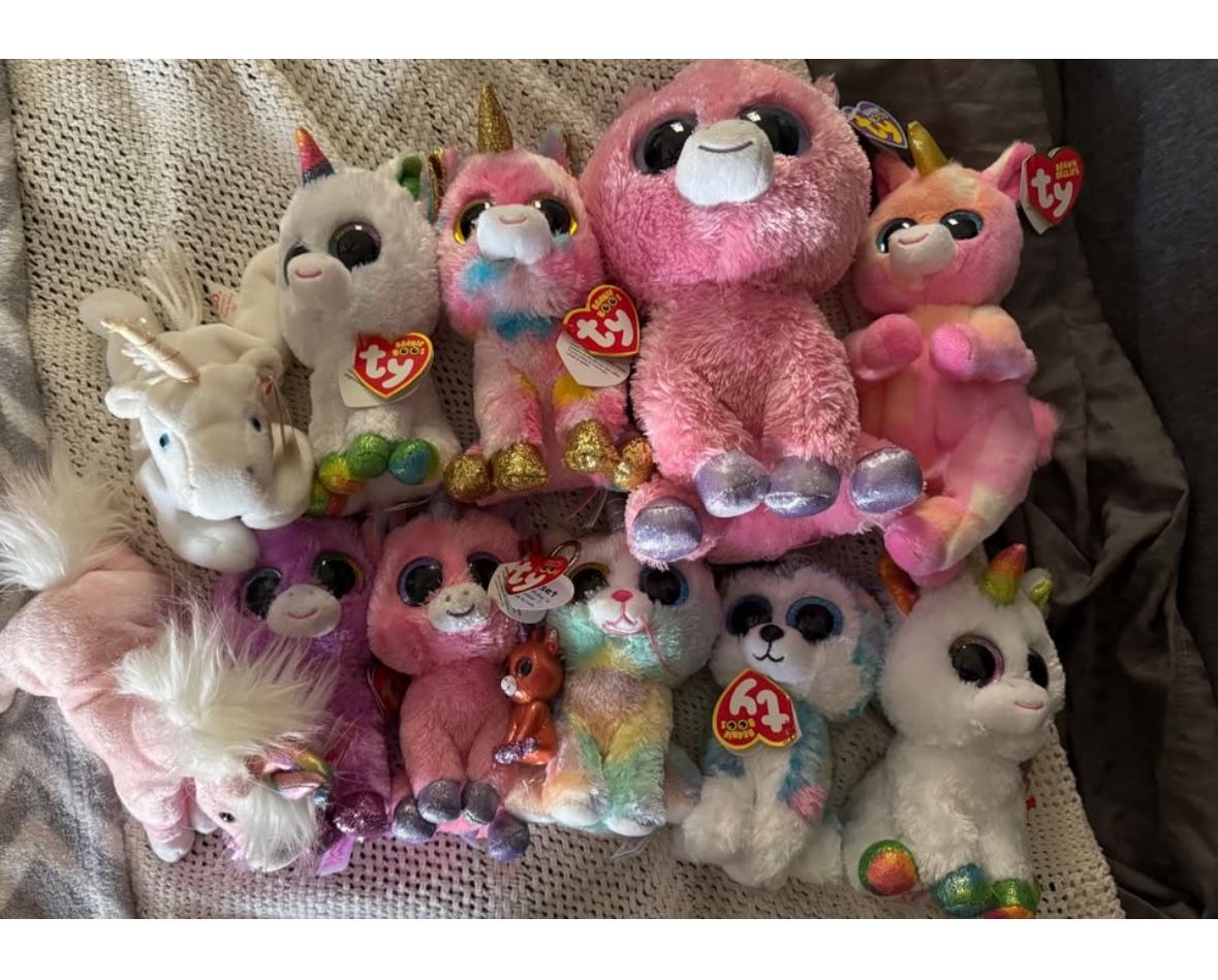TY Beanie Boos Babies Unicorn Collection