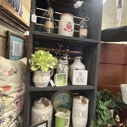 **JUST REDUCED**Unique Vintage Crate Shelf - Painted & Attached