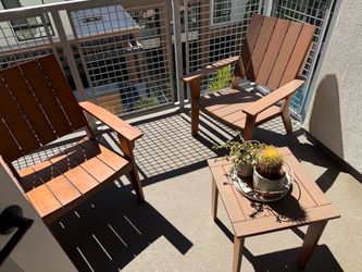 3-Piece Wood Outdoor Patio Set