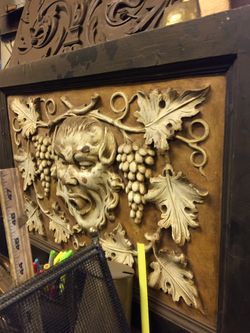 Hand Carved Oak Bacchus Fountainhead