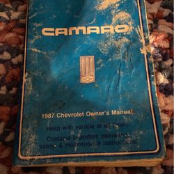 Owners Manual 1987 Chevrolet
