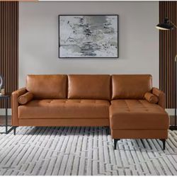 StyleWell Faux Leather Sofa 