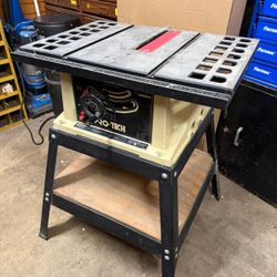 Pro-tech 10-inch Table Saw With A Stand