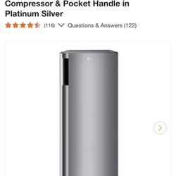 LG 20.63 in. W. 6 cu. ft. Single Door Top Freezer Refrigerator with Inverter Compressor & Pocket Handle in Platinum Silver