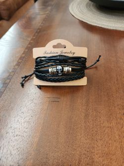 Men's 3 Pack Leather Bracelets