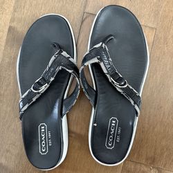 Authentic Coach flip flops