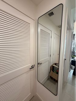 Full length mirror black