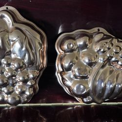 Vintage Fruit Copper Wall Plaques ~Home Decor 