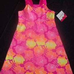 New Girls size 2T Summer MAXI Dress ~~ Hawaiian Tropical Print Floral