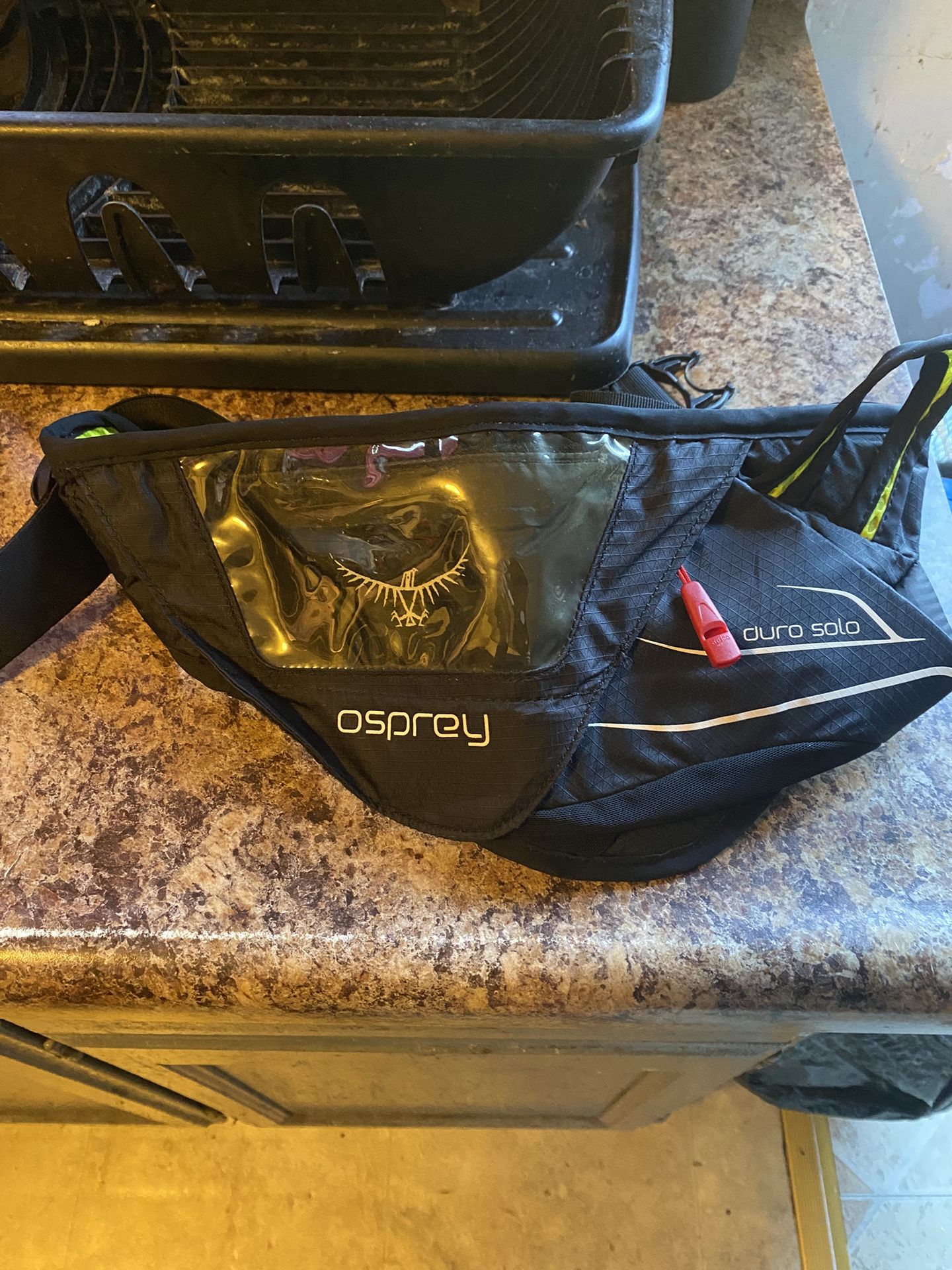 Osprey Duro Solo Black Stretch Waist Pouch Hydration Fanny Pack Bike