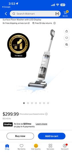 Tineco wet and dry vacuum