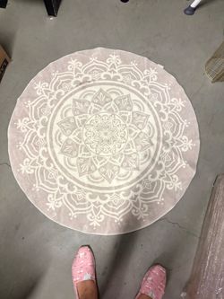 Grey mandala rug