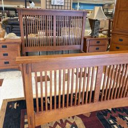 Mission Style Queen Size Bed Frame
