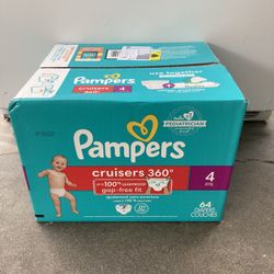 pampers  SIZE   4      64      pañales
