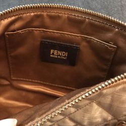 Fendi Quilted Chain Pochette Bag