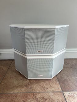 (2) KSF-S5 White Klipsch Speakers