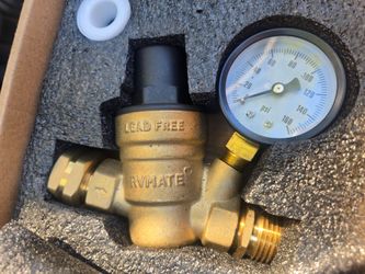 Camper rv water pressure regular to keep pipes from bursting