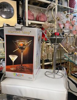 1993 Vintage Postmodern David Krys Martini & Olive Lamp