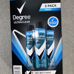 Degree Spray Deodorant 3pk