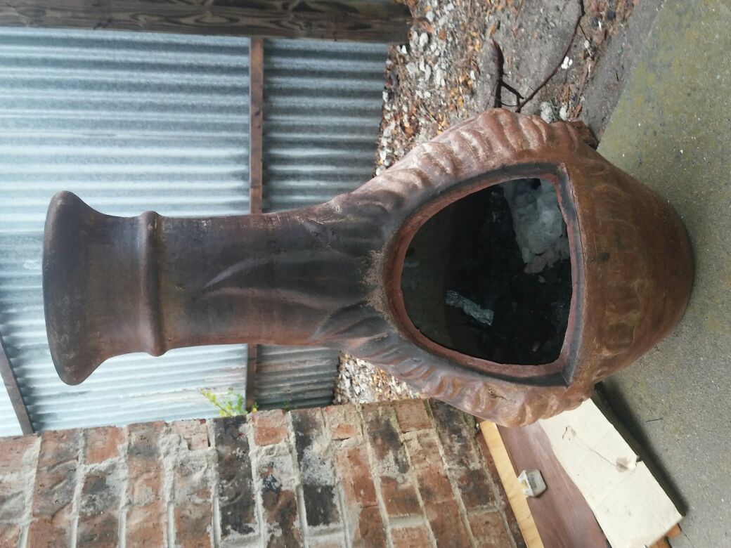 Clay Chiminea