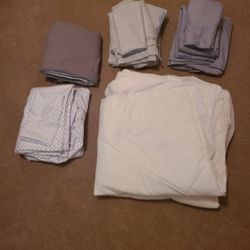 Bedding- Sheets, Bed Skirt, and Mattress pad Twin Size
