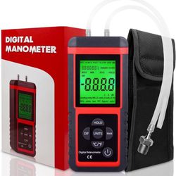 Ehdis Manometer Gas Pressure Tester Digital Air Pressure Meter