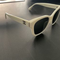 Chanel Square Sunglasses (white)